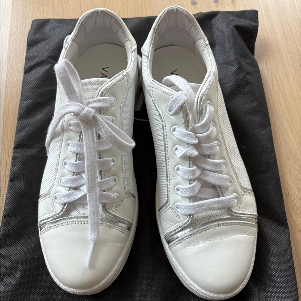 Valentino White Leather Sneakers